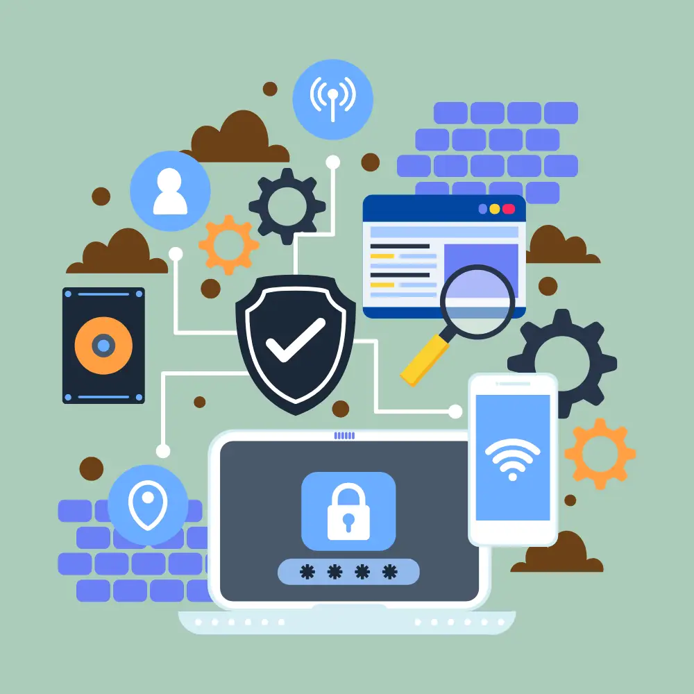 Ilustración ciberseguridad