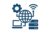 Icono de integración tecnológica